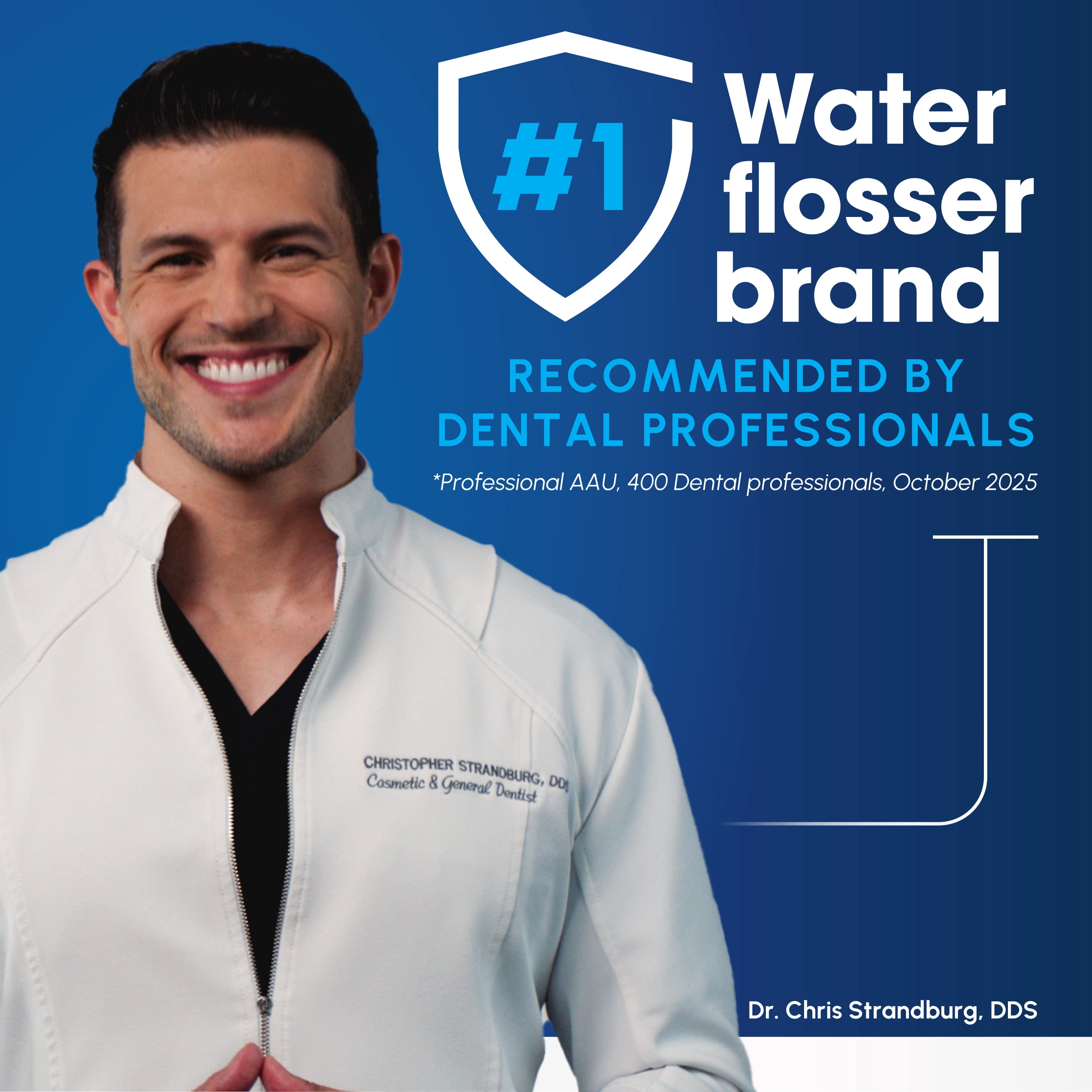 Waterpik Cordless Water Flosser with 2 Settings, 1 Tip, ADA Accepted