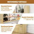 thumbnail image 4 of VGBYUJ Behind The Door Bookshelf, 4 Tier 47.4" Behind The Door Storage Organizer, Space-Saving Wall Mount Bookcases for Narrow Space, Solid Wood, 4 of 9