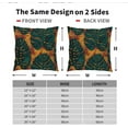 thumbnail image 2 of Teal Green Leaf Pillow Covers 18X18 Inch Summer Tropical Monstera Leaves Plant Decorative Pillow Cases Set of 2 Botanical Cotton Linen Throw Pillows Modern Home Decor For Sofa Couch Cushion Outdoor, 2 of 6