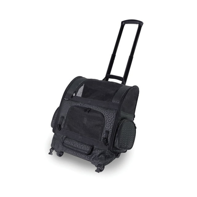 Gen7Pets RC2000 Roller-Carrier Pet Carrier - Black Geometric
