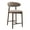 Camel, variant on Upholstered Counter Height Stool—Ergonomic Back Support & Durable Wooden Base, Ideal for Kitchen & Dining, Beige