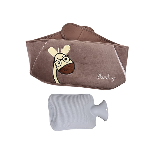 EGNMCR Closet Organizers and Storage, Storage Trunks & Bag Belt + Gray Hot Water Bottle, Plush Belt Set, Rubber Hot Water Bottle To And Warmth Hot water bottle