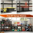 thumbnail image 2 of REIBII 48" W Garage Shelving Units 5 Tier Storage Shelves Heavy Duty Adjustable Metal Utility Shelf，72" H x 48" W x 24" D, 2 of 7