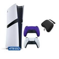 thumbnail image 1 of PlayStation 5 Pro 4 To SSD Console Numérique avec Deux Manettes, DualSense Blanche et Violet Galactique et Étui Rigide de Protection pour Manette Mytrix - Console Phare PS5 Pro, 1 of 9