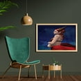 thumbnail image 2 of Astrology Wall Art with Frame, Taurus Girl with Horns Maleficent Zodiac Stars Venus Beauty Graphic Design, Printed Fabric Poster for Bathroom Living Room, 35" x 23", Navy Red Brown, by Ambesonne, 2 of 2