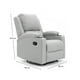 thumbnail image 5 of Sillón Reclinable Manual Vanlig Toscano Color Gris Claro, 5 of 5