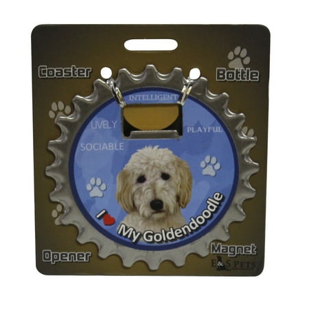 

I Love my Goldendoodle Magnetic Bottle Opener