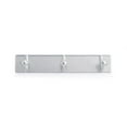 thumbnail image 2 of Richelieu 16125BAG 9-1/16" Wide 3 Hook Metal Coat Rack - Silver, 2 of 4