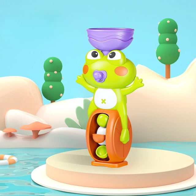 ToyKingdee Bath Bathtub Toys | Duck Bathtub Toys Bathroom Strong Suckers Water Scoop Fun Bath Toys