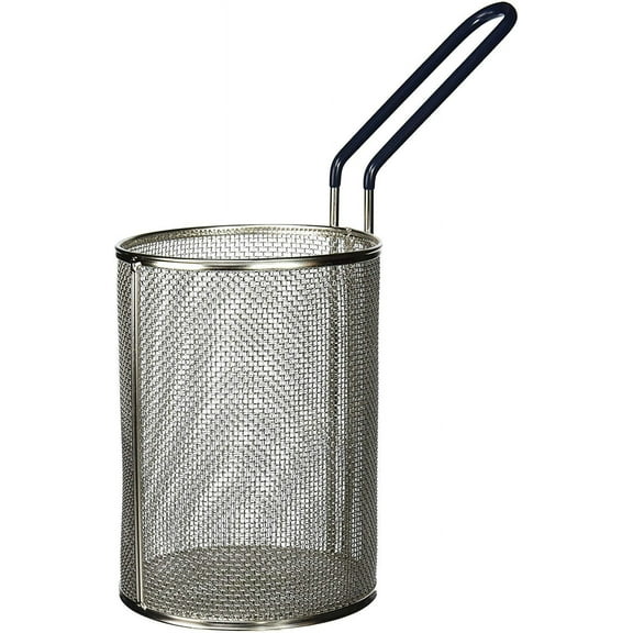 Tablecraft 985 Round Pasta Basket, 5-1/4 by 7-Inch, Stainless Steel