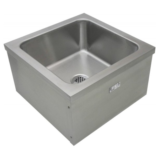 ACE SE2424FM Stainless Steel Floor Mount Mop Sink, 24"W x 24"L x 14"H