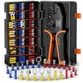thumbnail image 1 of SOMELINE Crimpadora Terminales Cables Electricos, Pinza Crimpadora Terminales El&eacute;ctricos,26 tipos AWG 22-10, Alicates Electricista, Herramientas Electricista,Alicates de Terminales, 1 of 8