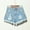 Blue, variant on Tittly Shorts for Women Womens Shorts Summer Jeans Shorts For Women Teen Girls Preppy Clothes Plus Size Hem Ripped Denim Shorts Going Out Shorts Jeans for Women Jean Shorts Womens Black L