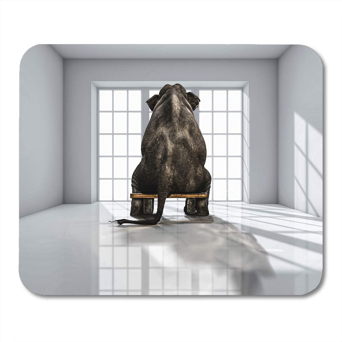 SIDONKU Yellow Metaphor Lonely Elephant in The Room for Commercials