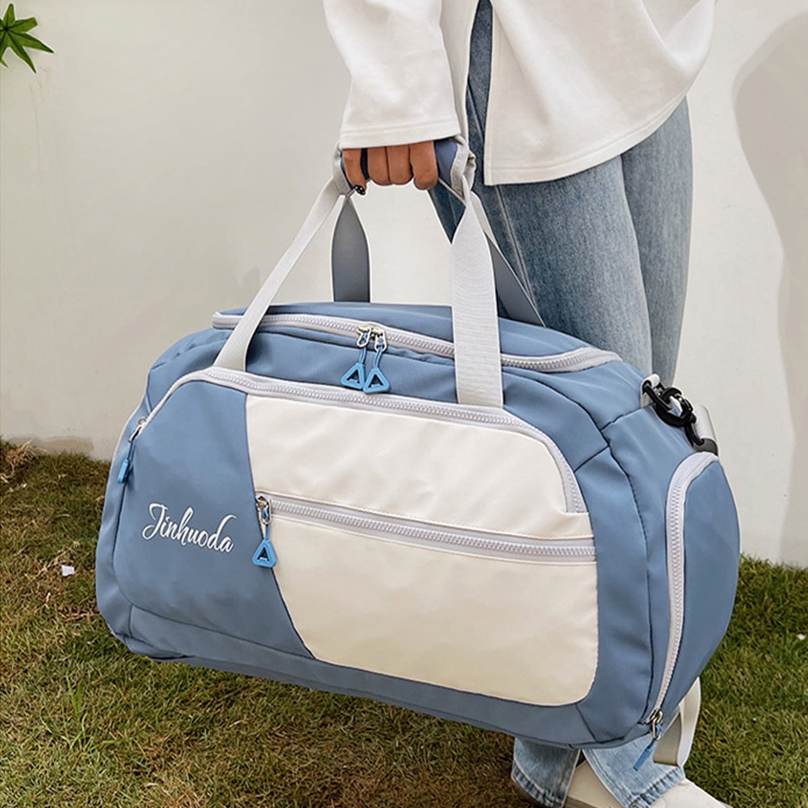 maho Multi Functional Shoulder And Portable Fitness Travel Bag Sports Fitness Bag Good Quality Swimming Yoga Training Bag Leisure Travel Bag Blue on Clearance