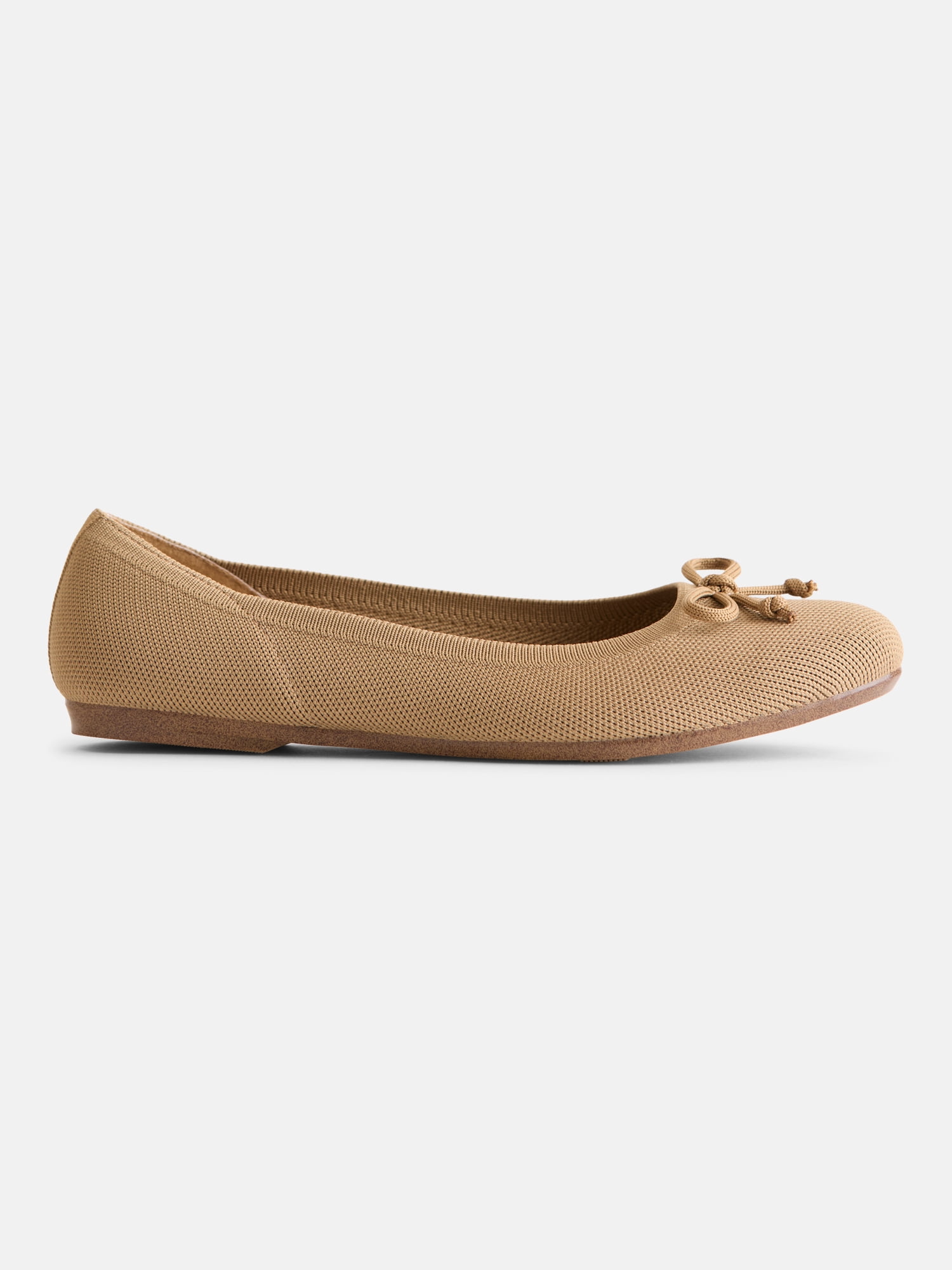 Time and Tru Women's Comfort Knit Ballet Flats
