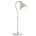 thumbnail image 2 of Evelyn&Zoe Matte White Table Lamp with Brass Accents, 2 of 4