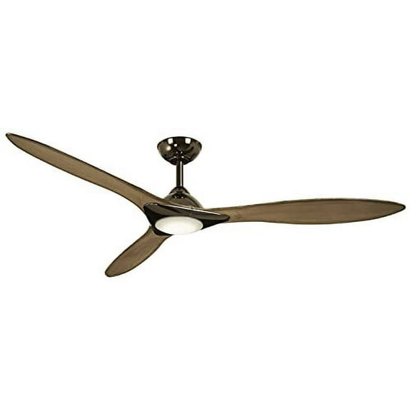 Minka-Aire F868L-GM/SG Sleek 60 Inch Smart Ceiling Fan with DC Motor and LED Light in Gun Metal Finish and Seashore Gray Blades Compatible with Alexa, Nest, Ecobee, Google Home and iOS/Android App