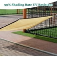 thumbnail image 3 of Toldo Vela de Sombra Rectangular Beige 90% Resistente a los Rayos UV Paño de Sombra Transpirable y Resistente para Invernadero Pérgola Jardín Piscina 2mx3m(6.5x9.8ft) Personalizable Sincero Electrónica, 3 of 5