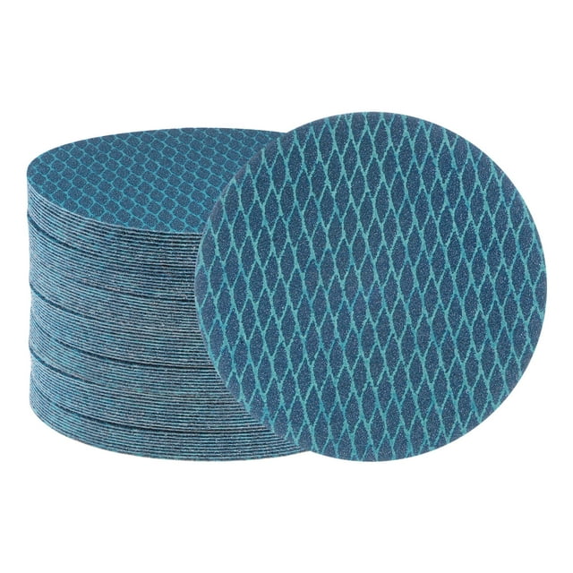 Discos de lijado Unique Bargains diamante 6 Pulgadas 60 Grano gancho y bucle Azul