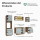 thumbnail image 4 of Cocina Integral Completa Modular Madesa Lux 240cm MG 08, 4 of 5