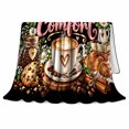 thumbnail image 2 of Little Cup Of Comfort Coffee Still Life Autumn, Playful Food Art Scene, Warm Flannel Blanket for Ranch House and Living Room, Art Lovers Thanksgiving Gift, Playful Home Decor, 2 of 9