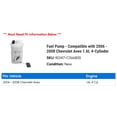 thumbnail image 2 of Fuel Pump - Compatible with 2006 - 2008 Chevy Aveo 1.6L 4-Cylinder 2007, 2 of 2