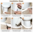 thumbnail image 6 of VrueliaClearance Items!125.9 Inch Pvc White Caulk Tape,Waterproof Self Adhesive,Seam Stickers,Bathroom Caulk,Toilet Caulk Strip,Bathtub Sealing Strip Tape for Bathroom,Caulking Tape Shower Caulk, 6 of 6