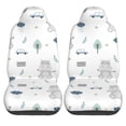 thumbnail image 1 of LAKIMCT Cartoon Animal Car Seat Covers Vehicle Front Seat Covers Universal Fit Seat Protector, 1 of 9
