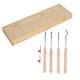 thumbnail image 1 of 4PCS Lathe Turning Tool Set Removable Wooden Handle Incisive Hard Alloy Steel Lathe Tool for Woodworking, 1 of 5