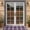 Purple and White Checkered Pattern, variant on Green and White Checkered Pattern Washable Non Slip Indoor Door Mat, Decorative Entry Rug for Entrance, Bedroom, Kitchen, Bathroom, 20"x32"