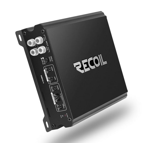 Recoil DI800.4 Amplificateur Audio de Voiture 4 Canaux de Gamme Complète, 1500 Watts, 2-4 Ohms Stable, Alimentation Mosfet, Pontable