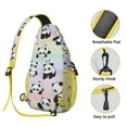 thumbnail image 3 of Funny Panda Face Crossbody Bag - Men's Sling Backpack for Daily Use, Anti-Theft & Trendy, 3 of 5