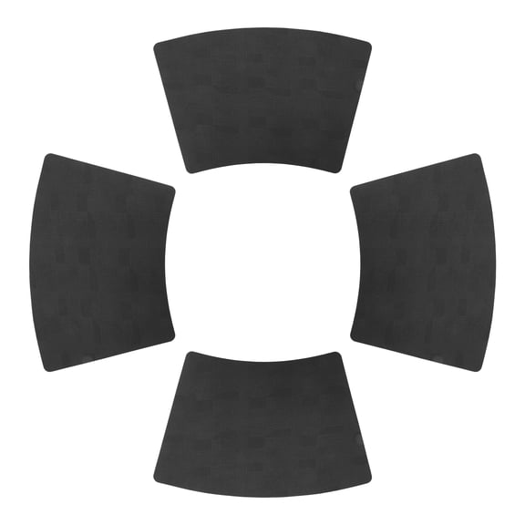Placemats Set of 4 Wedge Placemats for Kitchen Dining Table Decor Washable Heat Resistant Table Place Mats Black 17.7x11.8inch
