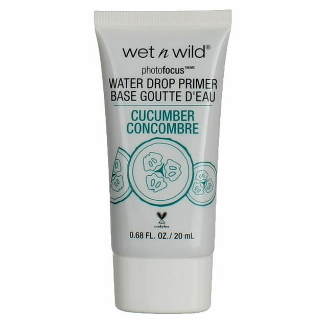 Prebase en gotas de agua Photo Focus de Wet n Wild, 20 ml, pepino
