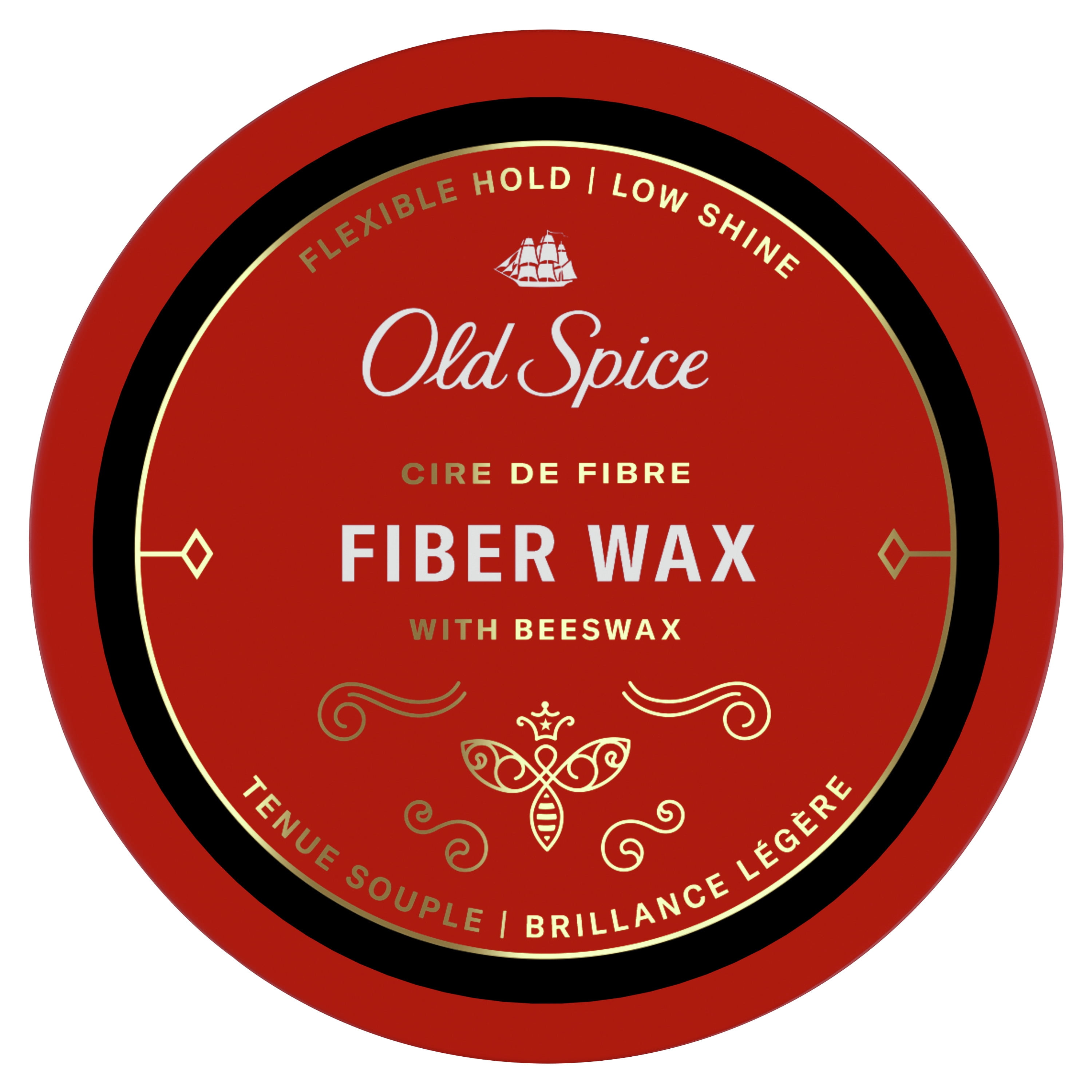 Old Spice Hair Styling Fiber Wax for Men, Flexible Hold, 2.22 oz