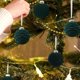 thumbnail image 1 of Adornos Navideos De Bolas Flocadas De 8 Cm, Terciopelo Oscuro, 15 Cm, Superficie Flocada, Estilo Tradicional, Para Decorar Rboles Navideos Y Realzar La Decoracin Festiva Del Hogar, 12, UKHBMC, 1 of 6