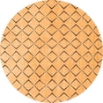 thumbnail image 1 of Ahgly Company Indoor Round Solid Orange Modern Area Rugs, 3' Round, 1 of 4