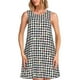 thumbnail image 1 of Fotbe Black And White Houndstooth Vestido de Verano sin Mangas para Mujer – Vestido Midi Línea A, Estilo Camiseta Floral, Vestido Playero Casual y Fluido, 1 of 7