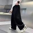 thumbnail image 6 of THJRPQJFD Boys Baggy Sweatpants Athletic Wide Leg Joggers Elastic Waist Track Pants Open Bottom Pants with Pockets School Active Trousers Preppy Clothes, 6 of 6