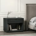 thumbnail image 2 of Evelyn Modern 32 Nightstand 2.0 with 1 Full Extension Drawer in Charcoal Grey, 2 of 10