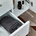 thumbnail image 5 of Fresca Fvn6136-Vsl-L Lucera 36" Wall Mounted Single Basin Vanity Set - White, 5 of 7