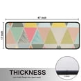 thumbnail image 5 of Kitchen Rugs Sets Of 2,Multi Color Triangle Checkered Pattern Anti Fatigue Kitchen Mat Rugs Non Slip Washable,Decorative Kitchen Floor Mats for Kitchen,Sink,Laundry,17"x47"+17"x47", 5 of 5