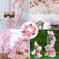 thumbnail image 3 of Enredaderas De Flores De Cerezo Artificiales, 2,35 M 90 Cabezas De Flores Pequeñas Seda Flor De Cerezo Falsa Enredadera De Hiedra Flores Colgantes Guirnalda De Sakura Falsa Para Arco De Boda Decoració Muyoka Hogar, 3 of 7