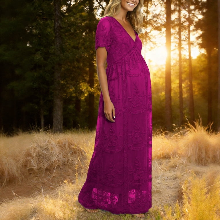 baby shower pink maternity dress Pink Plaid Tank A-line Elegant Maternity Baby Shower Maxi Dress, Yellow / S