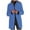 Sky Blue, variant on XFLWAM Women's Basic Stand Collar Slim Fit Jacket Coat Lapel Button Down Solid Color Wool Coat Trench Coat with Pockets Sky Blue L