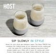thumbnail image 5 of Host Wine Freeze Cooling Cups, Insulated Wine Glasses, 8.5oz Set of 2, Gray, 5 of 10