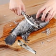 thumbnail image 5 of 2pcs Stainless Steel Seafood Preparation Set - 1 Fish Scale Scraper and 1 Fish Bone Tweezers, Ideal for Deboning and Scale Removal, Versatile Kitchen Tools for Home and Professional Use, Durable Easy, 5 of 11