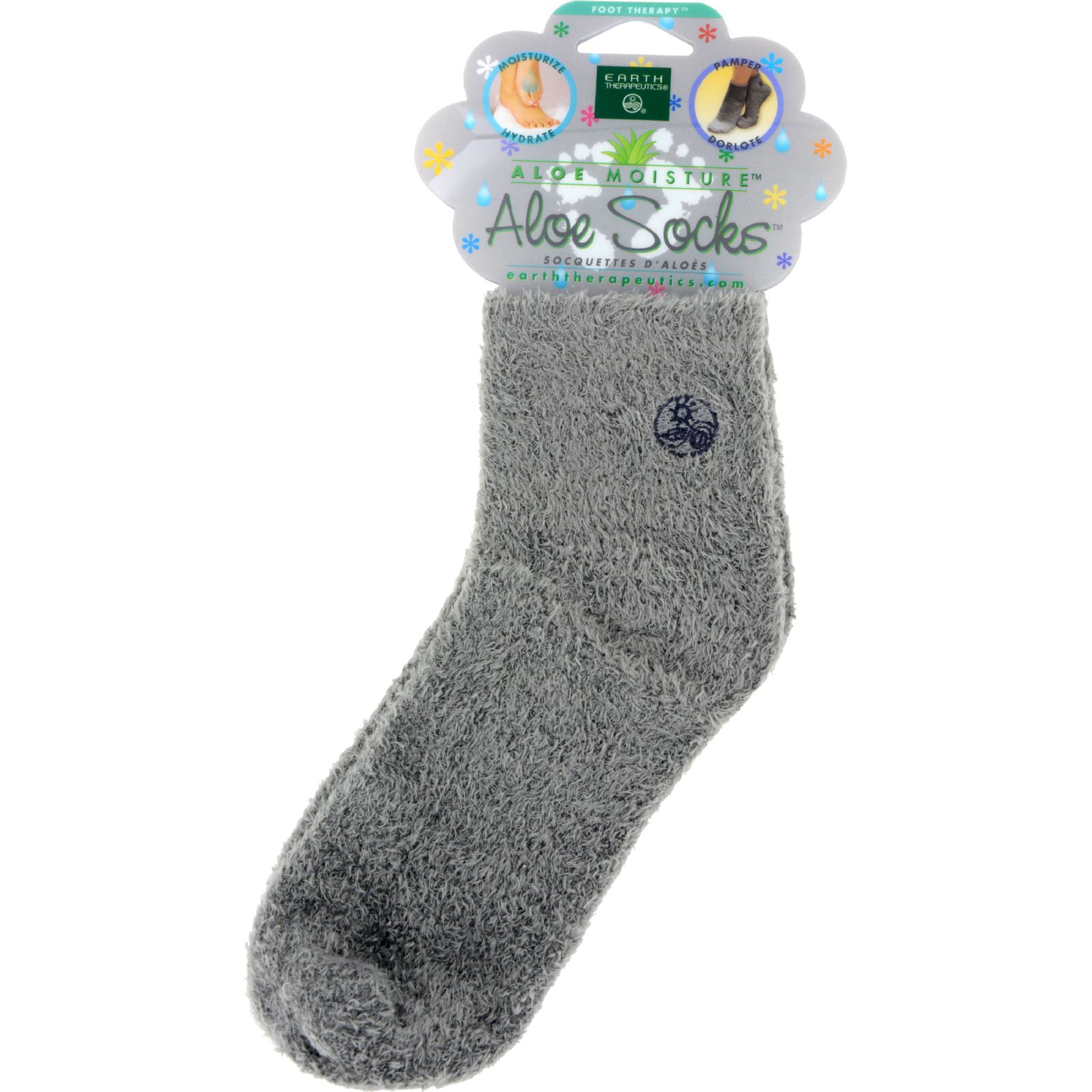 Earth Therapeutics Earth Therapeutics Socks Infused Socks Grey