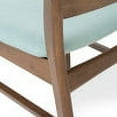 thumbnail image 6 of GDF Studio Isador Mid Century Modern Fabric Dining Chairs, Set of 4, Mint and Walnut, 6 of 10